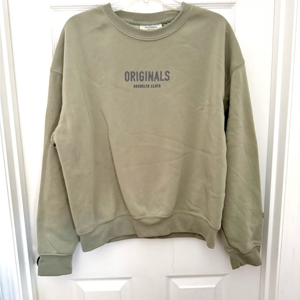 Brooklyn Cloth Men's Sage Crewneck Sweater